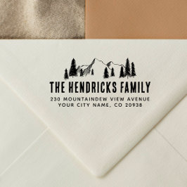 Sello De Caucho Dirección de devolución de nombre de familia de Sk