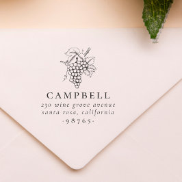 Sello De Caucho Dirección de devolución de nombre de familia de uv