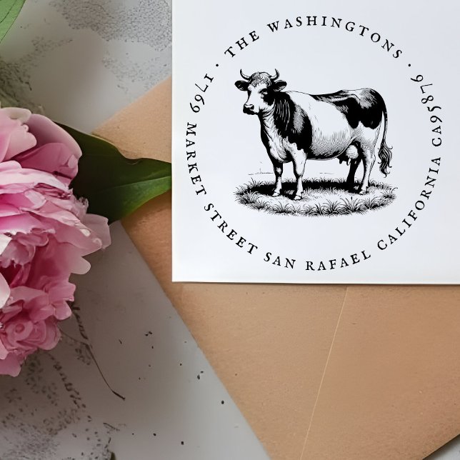 Sello De Caucho Dirección de devolución de nombre de familia de va (Subido por el creador)