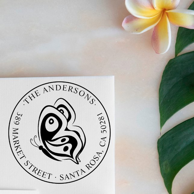 Sello De Caucho Dirección de devolución de nombre de familia de vo (Subido por el creador)