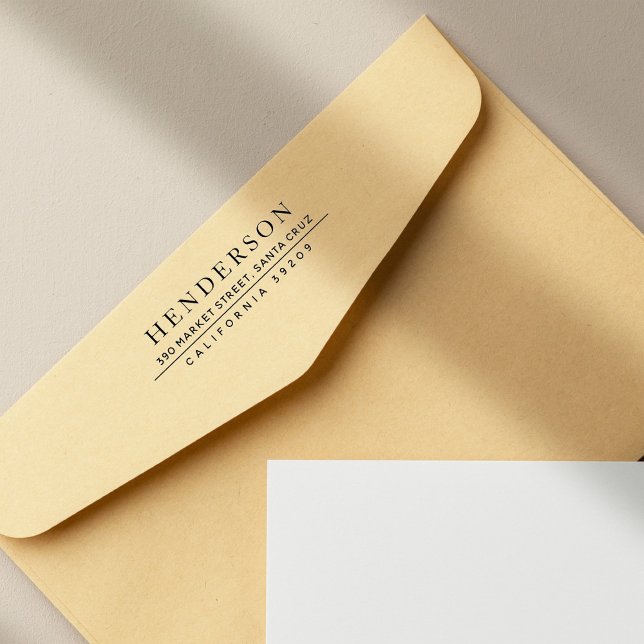 Sello De Caucho Dirección de devolución de nombre de familia Minim (Subido por el creador)