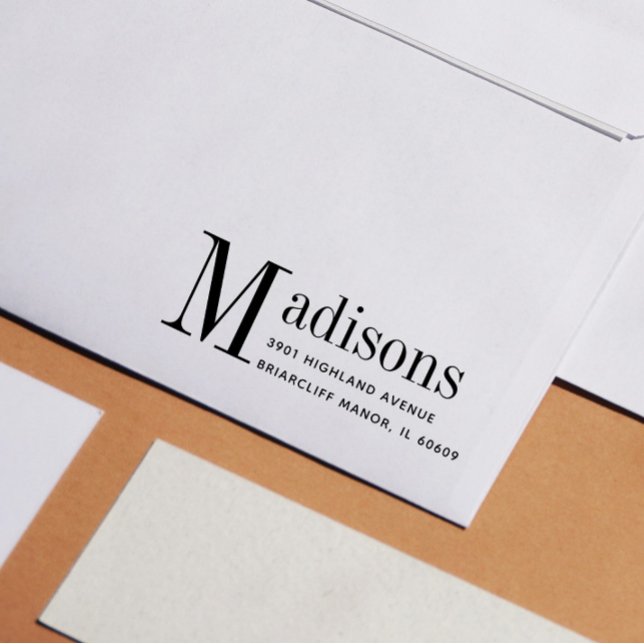 Sello De Caucho Dirección de devolución de nombre de familia negri (Subido por el creador)