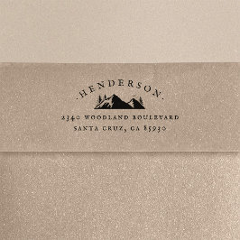 Sello De Caucho Dirección de devolución de nombre de familia rusa 