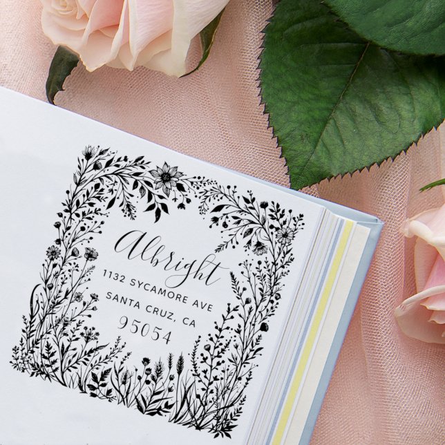 Sello De Caucho Dirección de devolución de nombre de familia Wildf (Subido por el creador)