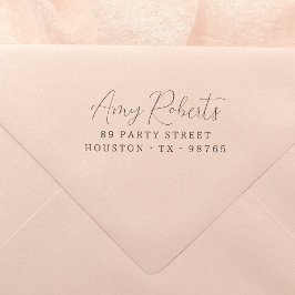 Sello De Caucho Dirección de devolución de nombre de script sinusa