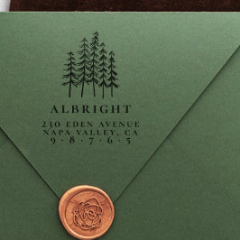 Sello De Caucho Dirección de devolución de nombre personalizado y 