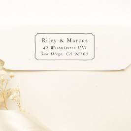 Sello De Caucho Dirección de devolución de nombres de cuadros y pa