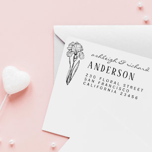 Sello De Caucho Dirección De Devolución De Nombres Personalizados 