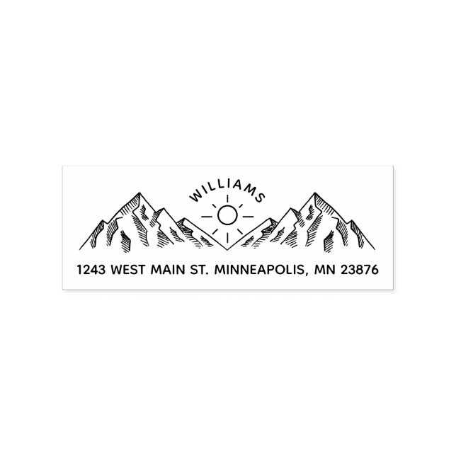 Sello De Caucho Dirección de devolución de nombres rusos personali (Impresión)