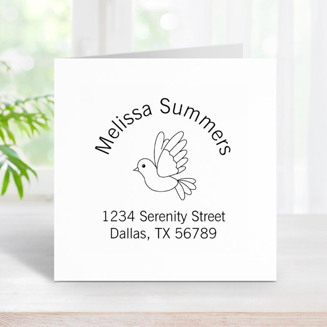 Sello De Caucho Dirección de devolución de pájaro del Personalizad (Subido por el creador)