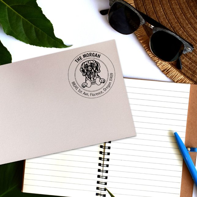 Sello De Caucho Dirección de devolución de perro de gran danés (Subido por el creador)