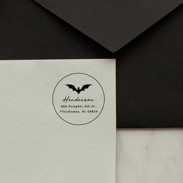 Sello De Caucho Dirección de devolución de Personalizado de Bat Gó (Subido por el creador)