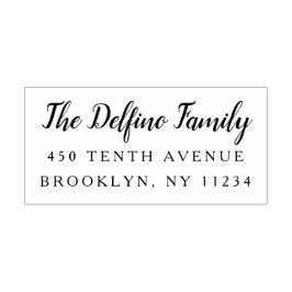 Sello De Caucho Dirección de devolución de Personalizado de madera