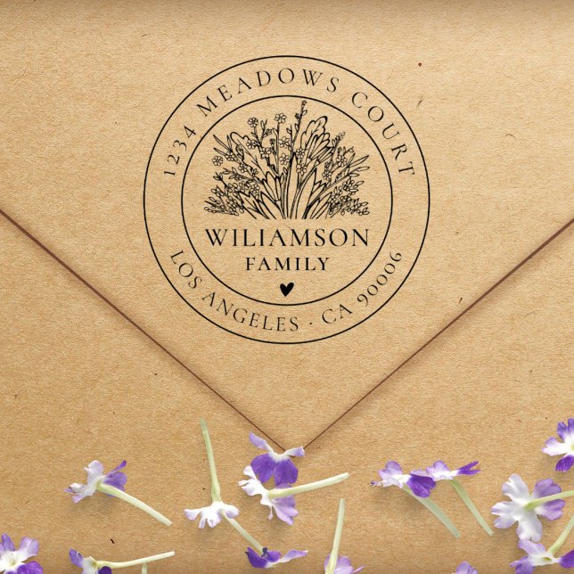 Sello De Caucho Dirección de devolución de Personalizado de redond (Subido por el creador)