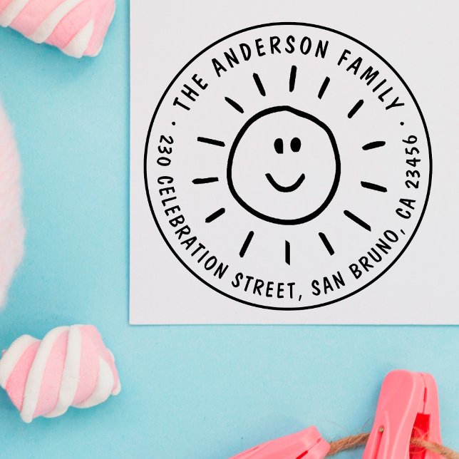 Sello De Caucho Dirección de devolución de redondeo de nombre de f (Subido por el creador)