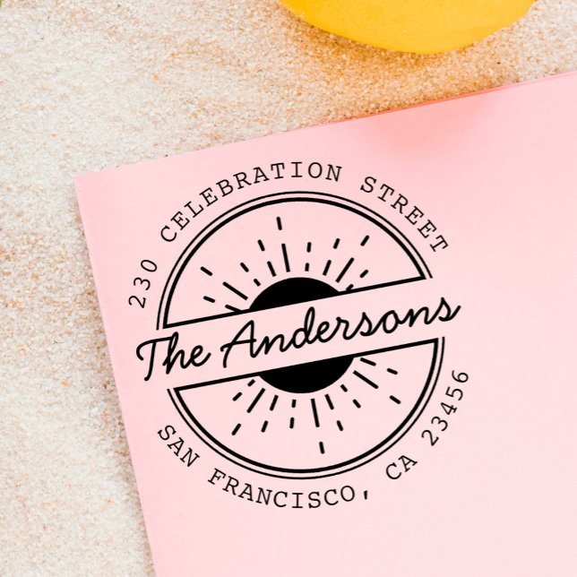 Sello De Caucho Dirección de devolución de redondeo de nombre de f (Subido por el creador)