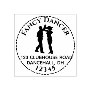 Sello De Caucho Dirección de devolución de redondeo de Personaliza