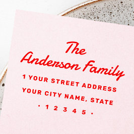 Sello De Caucho Dirección de devolución de tipografía retro negrit