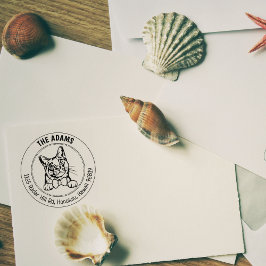 Sello De Caucho Dirección de devolución del gato de Burmilla