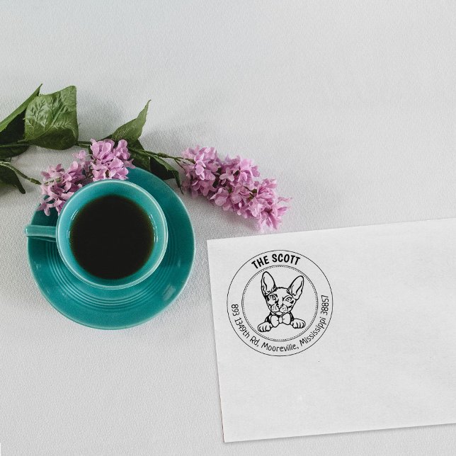 Sello De Caucho Dirección de devolución del gato de Donskoy (Subido por el creador)