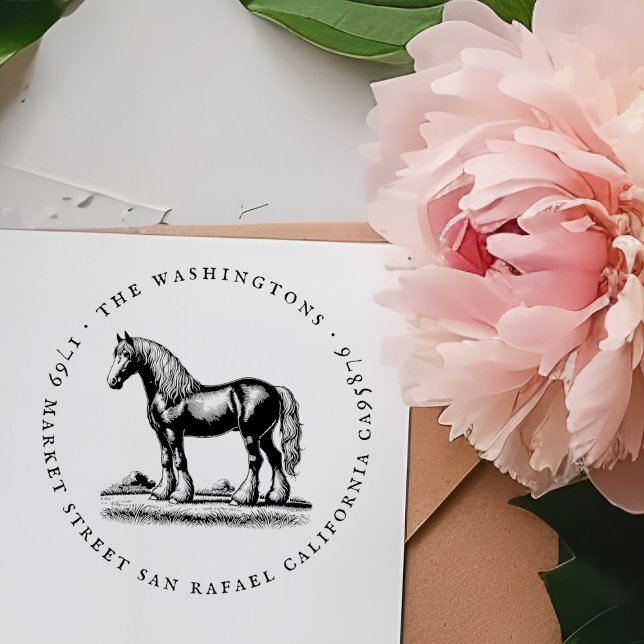 Sello De Caucho Dirección de devolución del nombre de familia de c (Subido por el creador)