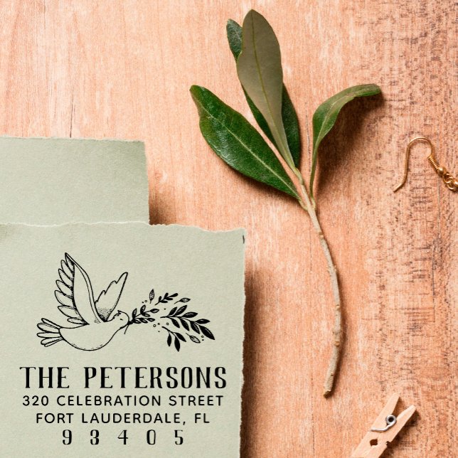 Sello De Caucho Dirección de devolución del nombre de familia de d (Subido por el creador)