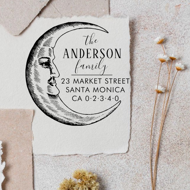 Sello De Caucho Dirección de devolución del nombre de familia del  (Subido por el creador)