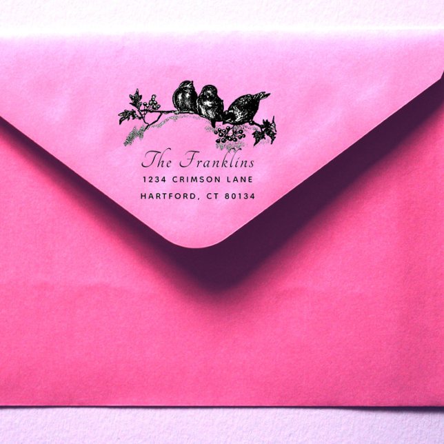 Sello De Caucho Dirección de devolución del nombre de la familia d (Subido por el creador)