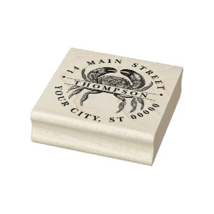 Sello De Caucho Dirección de devolución del nombre del dibujo del