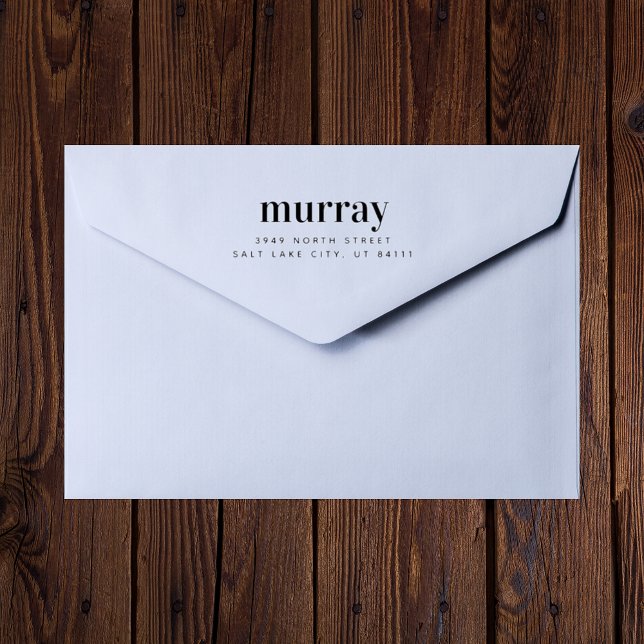 Sello De Caucho Dirección de devolución formal de nombre personali (Subido por el creador)