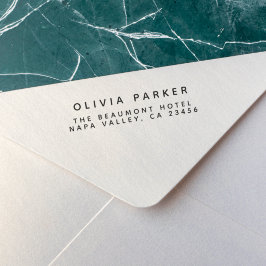 Sello De Caucho Dirección de devolución Minimalista moderna