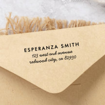 Dirección de devolución Minimalista simple y moder