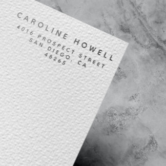 Sello De Caucho Dirección de devolución moderna clásica simple Min