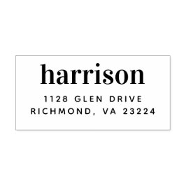 Sello De Caucho Dirección de devolución moderna mínima de personal