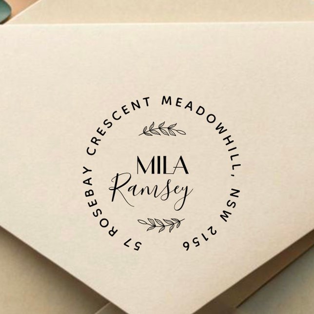 Sello De Caucho Dirección de devolución moderna personalizada Botá (Subido por el creador)