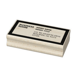 Sello De Caucho Dirección de devolución profesional