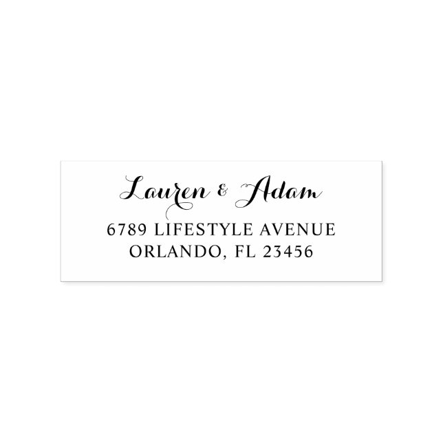 Sello De Caucho Dirección de devolución simple (Impresión)