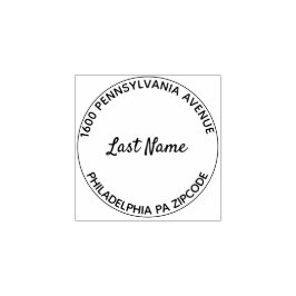 Sello De Caucho Dirección de devolución simple