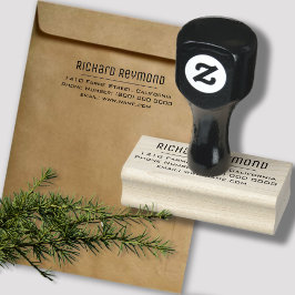 Sello De Caucho Dirección de devolución simple