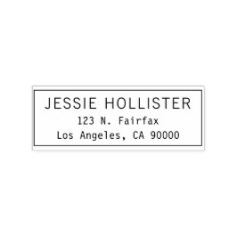 Sello De Caucho Dirección de devolución simple y moderna