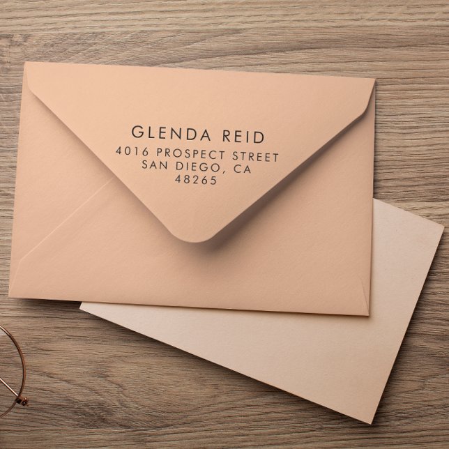 Sello De Caucho Dirección de devolución simple y moderna Minimalis (Subido por el creador)