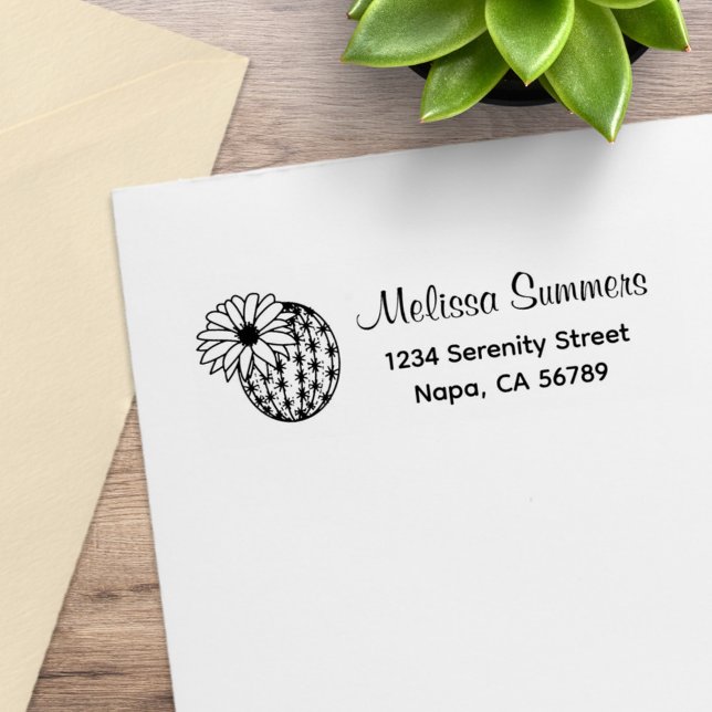 Sello De Caucho Dirección de flor de Cactus (Subido por el creador)