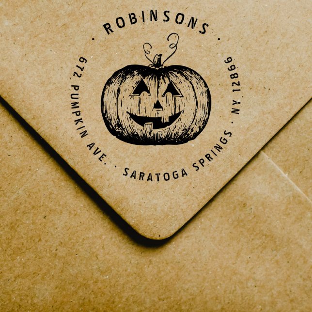 Sello De Caucho Dirección de Halloween de la Calabaza Rusa Jack O´ (Subido por el creador)