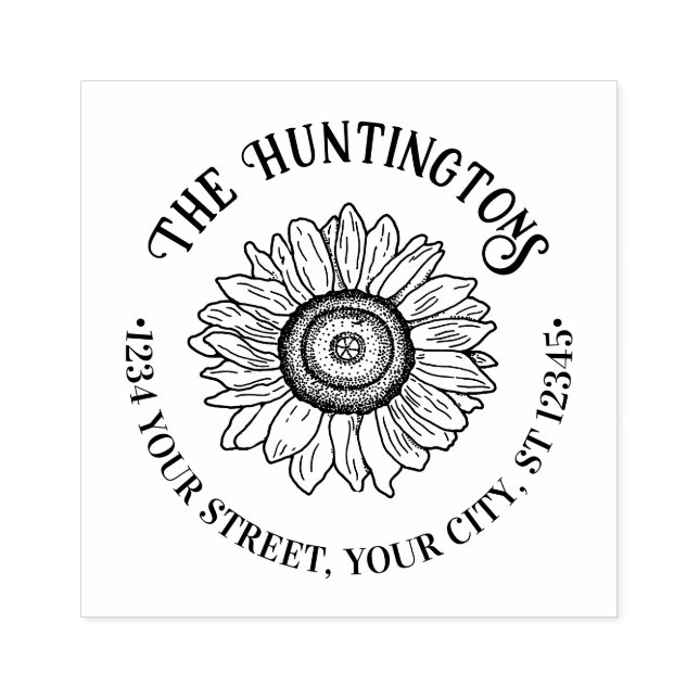 Sello De Caucho Dirección de la familia de los Personalizados Rúst (Impresión)