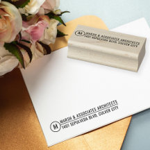 Dirección de monograma de la línea de título arqui