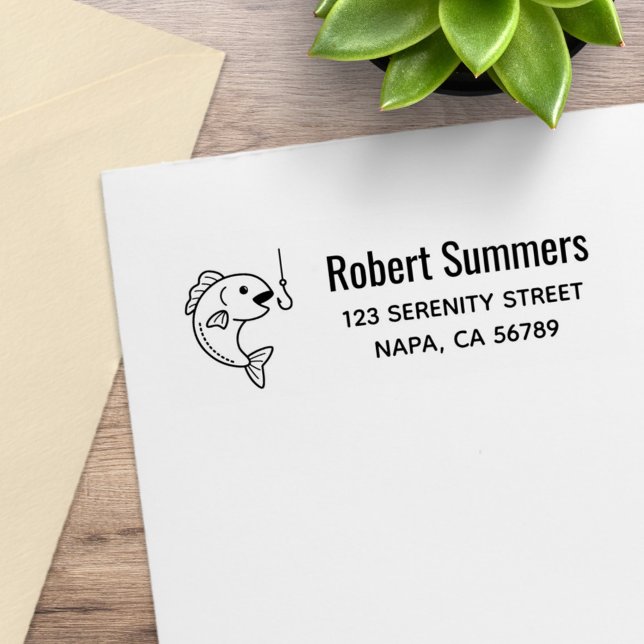 Sello De Caucho Dirección de mordedura de pescado en anzuelo (Subido por el creador)