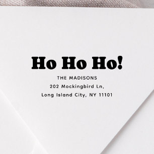 Sello De Caucho Dirección de Navidad Ho Ho Ho