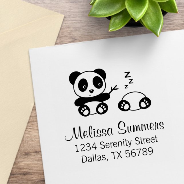 Sello De Caucho Dirección de Pandas Pequeños y Lindos (Subido por el creador)