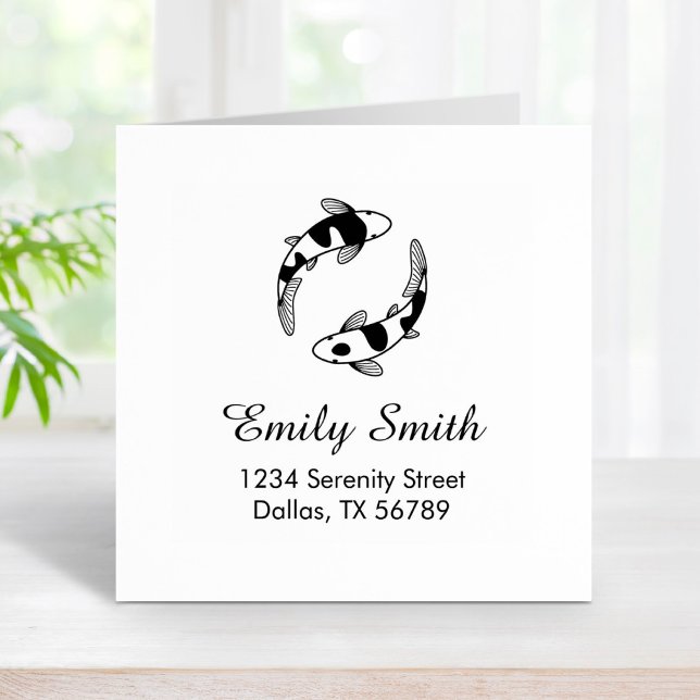 Sello De Caucho Dirección de pescado de Koi (Subido por el creador)