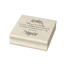 Sello De Caucho Dirección de ramas de otoño